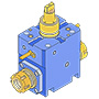 BMT40 BOLT PATTERN 62x70 RADIAL DRILLING MILLING HEAD DOUBLE ER25x2 FOR MORI NZ1500 NZ2000